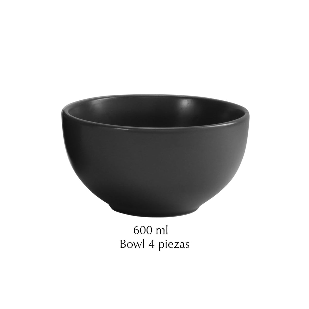 Le Bonne Table by Crown Baccara - Juego de 4 Platos Hondos, Bowls o Cuencos de Cerámica