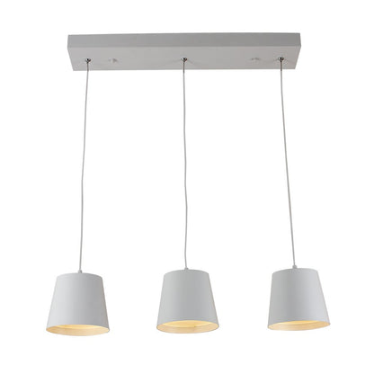 Tecnolite Lámpara Colgante LED, Iluminación de Sala, Luz Colgante de Techo Moderno, Color Blanco/ Lámina de Acero, 100 - 240 V, 26 W, Luz Cálida 3 000 k,