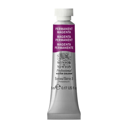 Winsor & Newton Acuarela Professional en Tubo 5 ml, Varios Colores - Tubo de 5 ml - 5 ml - Morado (Permanent Magenta - 489)