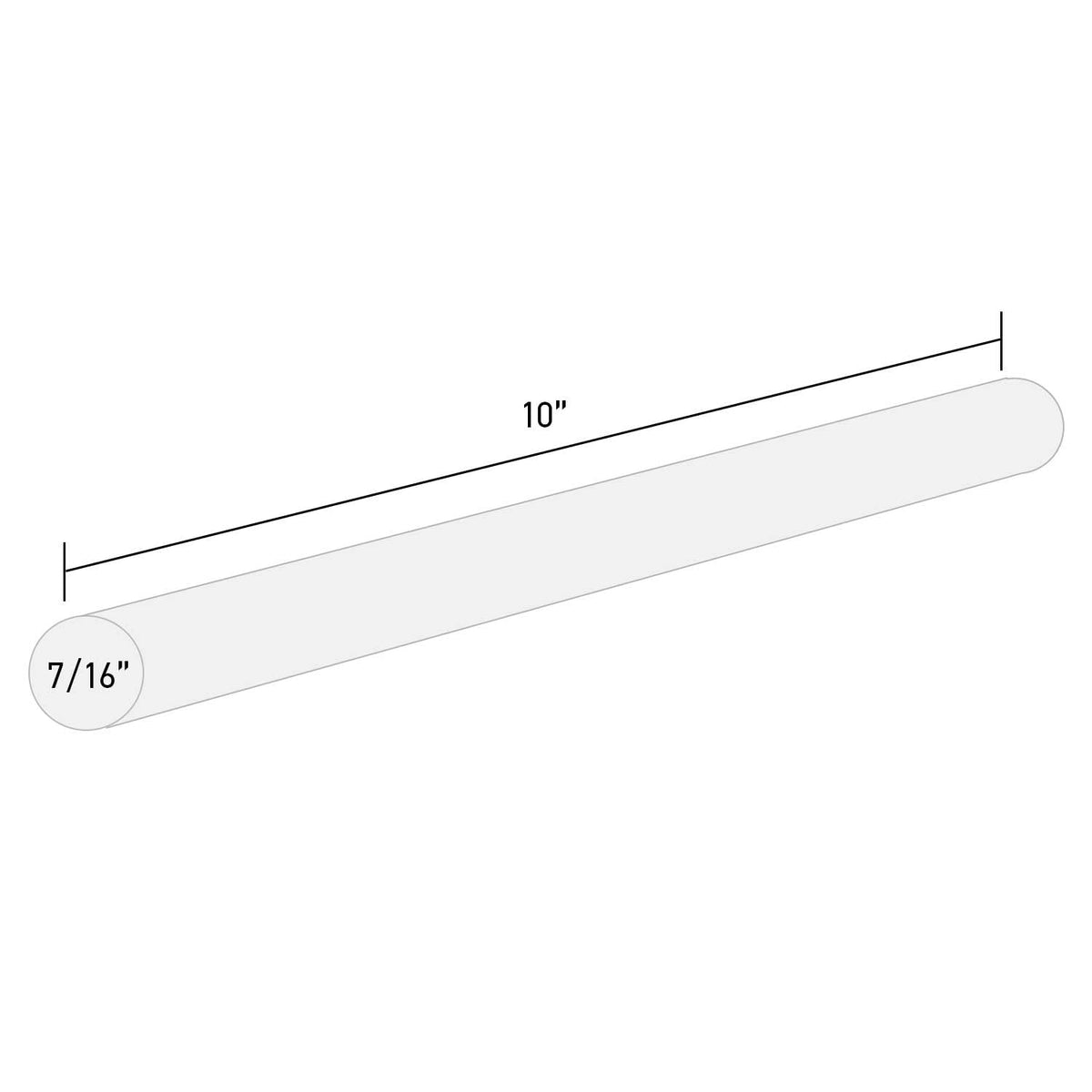 Surebonder Barras de pegamento multiusos fabricadas en los Estados Unidos, para todas las temperaturas, transparentes de 7/16 pulgadas de profundidad, 10 pulgadas de largo, 20 varillas por bolsa