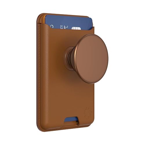 PopSockets Softgoods - portafolios para teléfono con Agarre expandible y Anillo Adaptador para MagSafe, Soporte para Tarjetas de teléfono, Compatible con Carga inalámbrica, portafolios Compatible con
