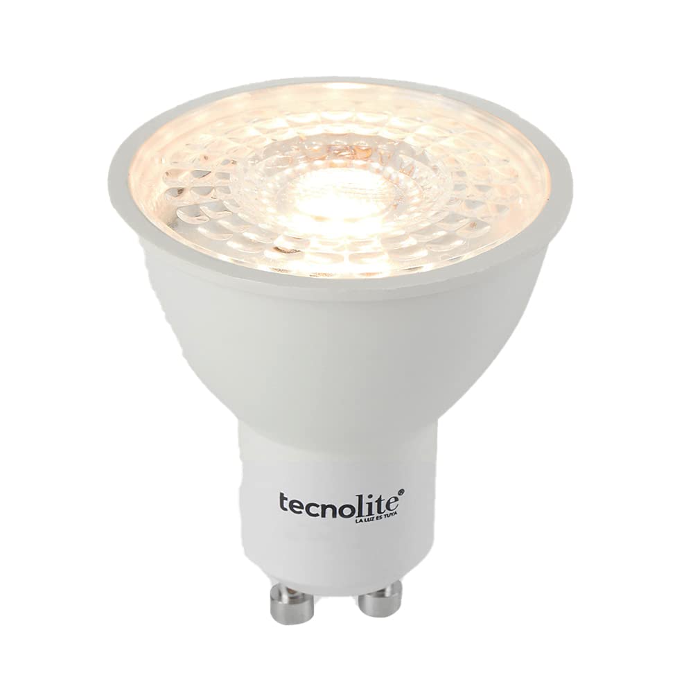 Tecnolite Connect Foco GU10 Inteligente Led, Beam Smart, 5 W, Conexión Wifi, Luz CCT Atenuable, Compatible con Tecnolite Connect App Compatible con Alexa, Contenido 1 Lámpara Inteligente