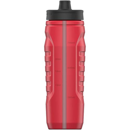 Under Armour Botella De Agua 32Oz Sideline Squeeze De Entrenamiento Unisex, Rojo, Unitalla