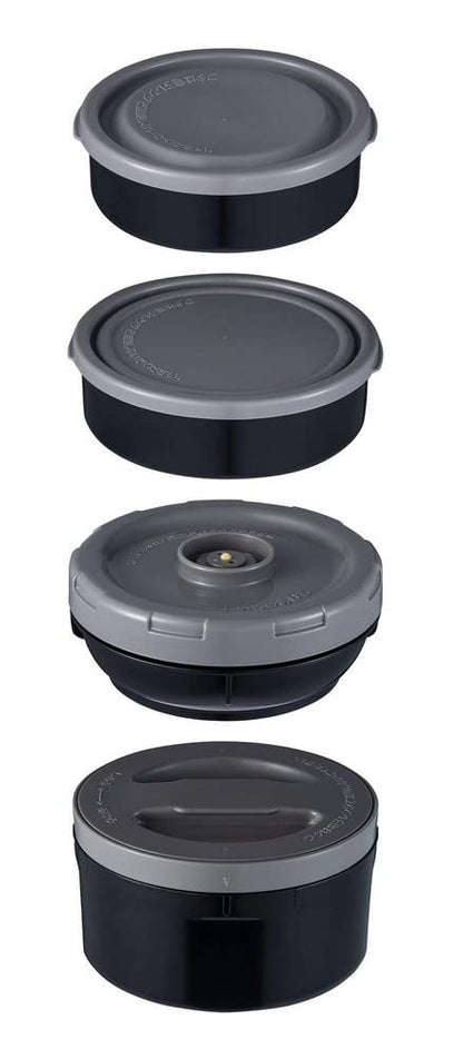 Zojirushi SL Mr. Bento Almuerzo de acero inoxidable, Azul (Arndano), 41 Oz, 1