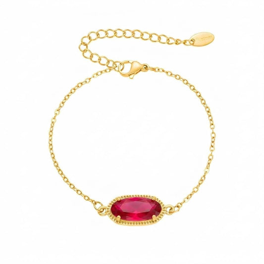 XYPHIELLE Pulsera de Piedra Natural Roja para Mujer, Cadena de 15+5cm con Dije de Vitalidad, Joyería de Moda Ajustable, Regalo de Pasión y Energía