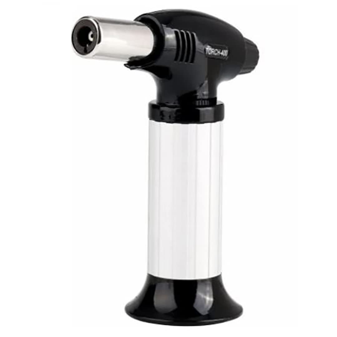 Aleissi | Antorcha soplete encendedor, recargable para repostería y postres con antorcha ajustable, se envia sin Gas. (Negro)