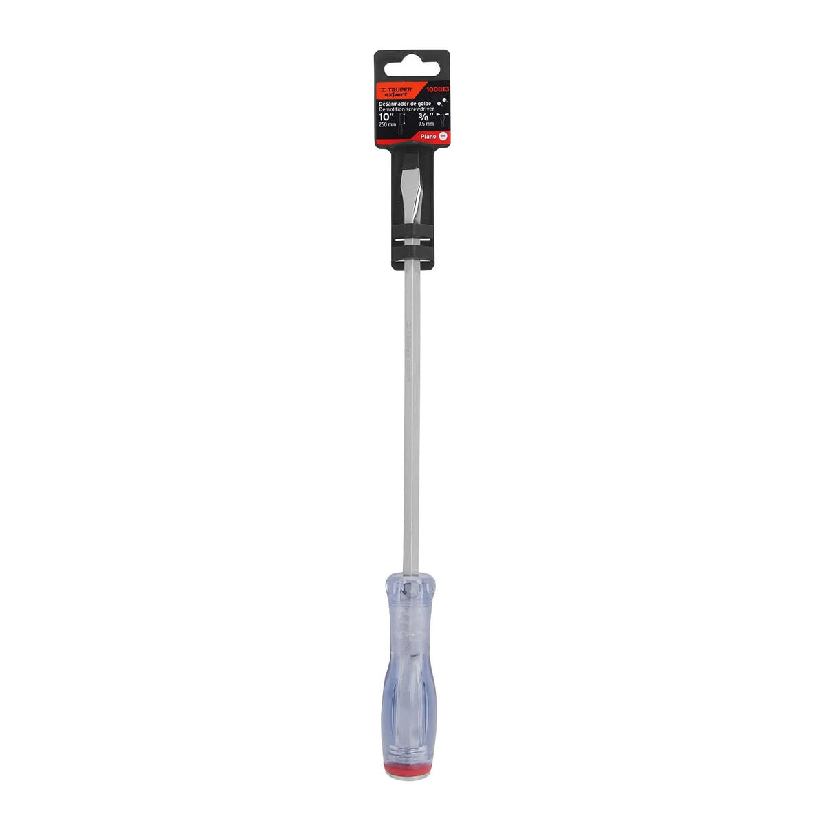Truper Expert GO-3/8X10P, Desarmador plano de golpe, 3/8 x 10"
