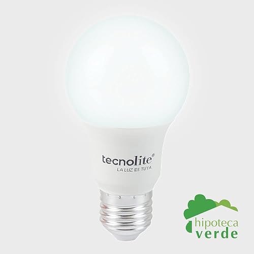 Tecnolite - Paquete de 10 Focos LED A19 8.5 Watts, 800 Lumens, 6500 K Luz de Día, Ahorrador de Energía, Base E27, No atenuables