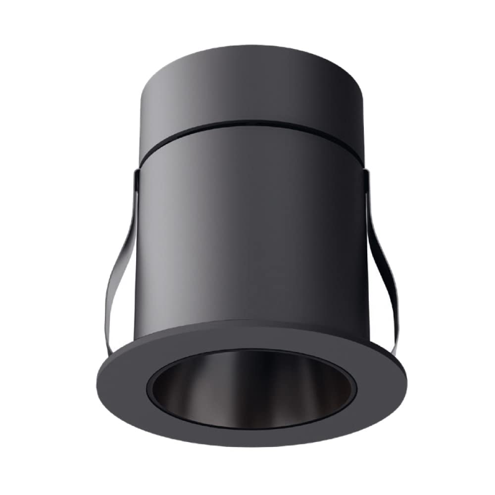 Tecnolite Lámpara Downlight LED Empotrable 7 W, IRC 90, Óptica Dark Light, Luz Suave Cálida, LED integrado