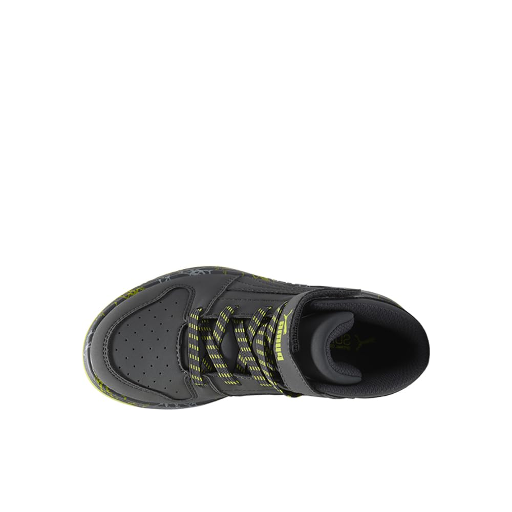 PUMA Rebound Layup Mid Hook and Loop Tenis para niños