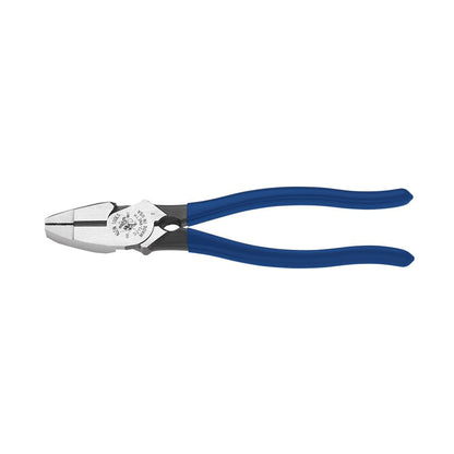 Klein Tools D213-9NETH Pinza de Electricista Alta Palanca con Sujeta-Pernos de Liniero de 9-3/8” - Con limpiador de roscas - Alicates