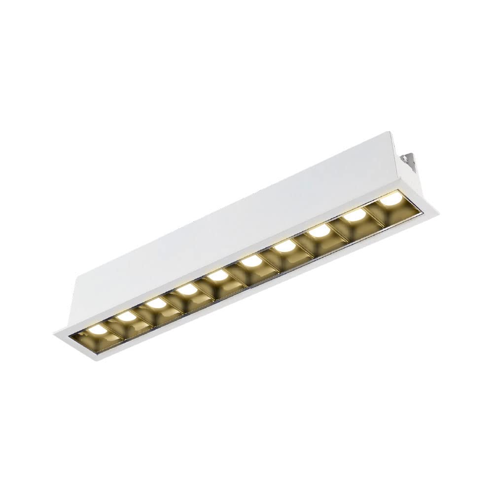Tecnolite Lámpara Downlight LED Empotrable 20 W - Luz Suave Cálida, 100 - 277 V, IRC 90, LED integrado, Lámpara de Techo para Empotrar