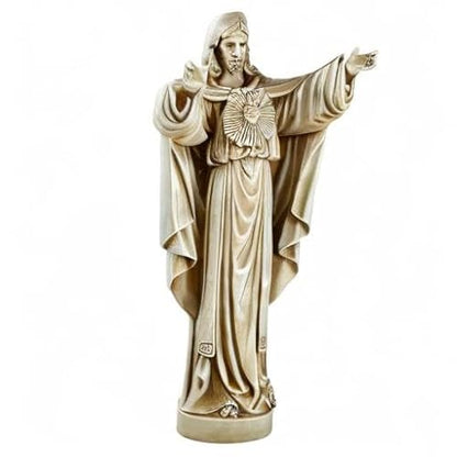 Christian Brands - Decoración Religiosa de la Estatua de Jesucristo, católico Sagrado corazón de Jesús, 22 Pulgadas de Alto,