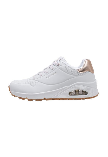 Skechers Uno Shimmer Away Zapatillas para Mujer - 23.5 cm - Color blanco.