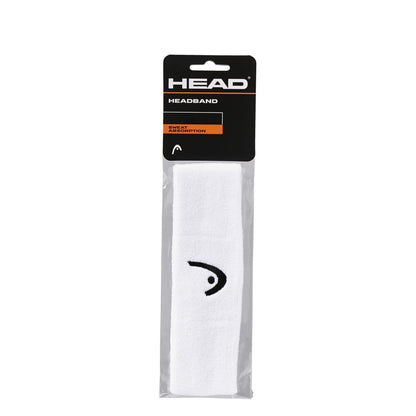 Diadema Head - Bandas de Tenis para Mujeres y Hombres, Bandas de absorción del Sudor, Color Negro