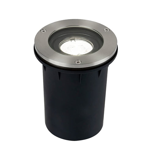 Tecnolite - Lámpara de Piso Empotrable Exterior, Potencia Máx. 50 W, Base GX5.3/GU10, IP65, No incluye foco
