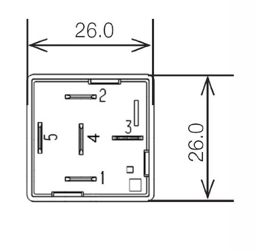 Hella Relé 12V 20/40A SPDT 931680011, Negro