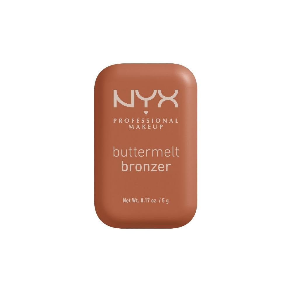 NYX Professional Makeup Bronzer, cremoso en polvo con alta pigmentación, fórmula vegana, acabado natural con duración hasta por 12H, 5g – Tono Butta Ballin (Claro medio cálido)