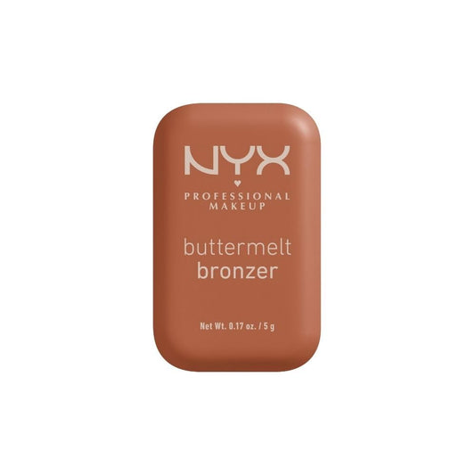 NYX Professional Makeup Bronzer, cremoso en polvo con alta pigmentación, fórmula vegana, acabado natural con duración hasta por 12H, 5g – Tono Butta Ballin (Claro medio cálido)