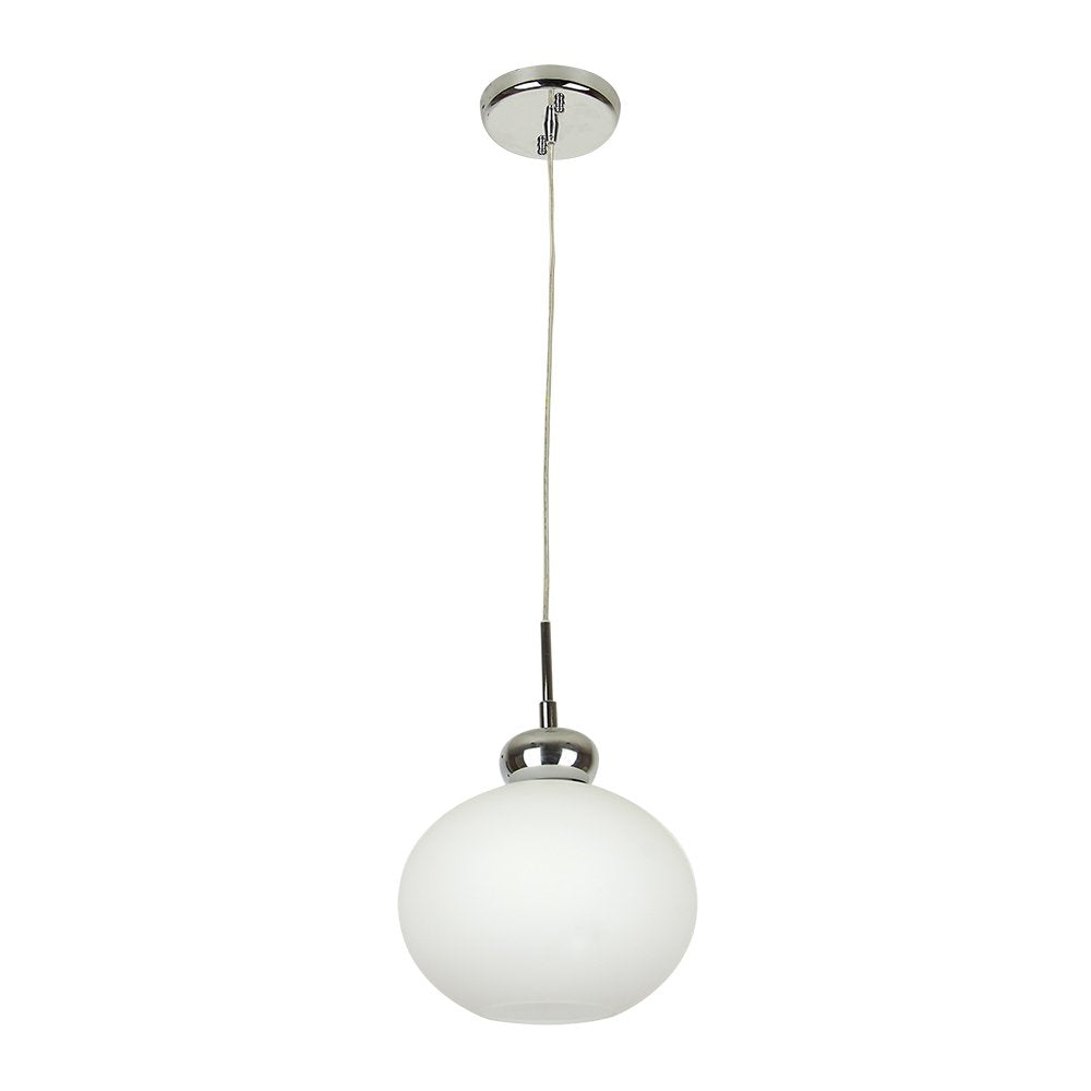 Tecnolite Lámpara Colgante, Base E27, Luz Colgante de Techo Moderno, Cristal Opalino, 100 - 240 V,