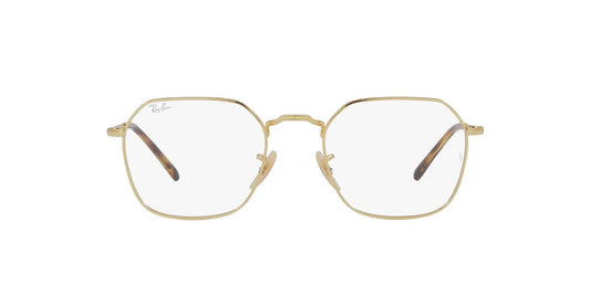 Ray-Ban Rx3694v Jim - Marcos cuadrados para anteojos graduadas, Gold/Demo Lens, 51 mm