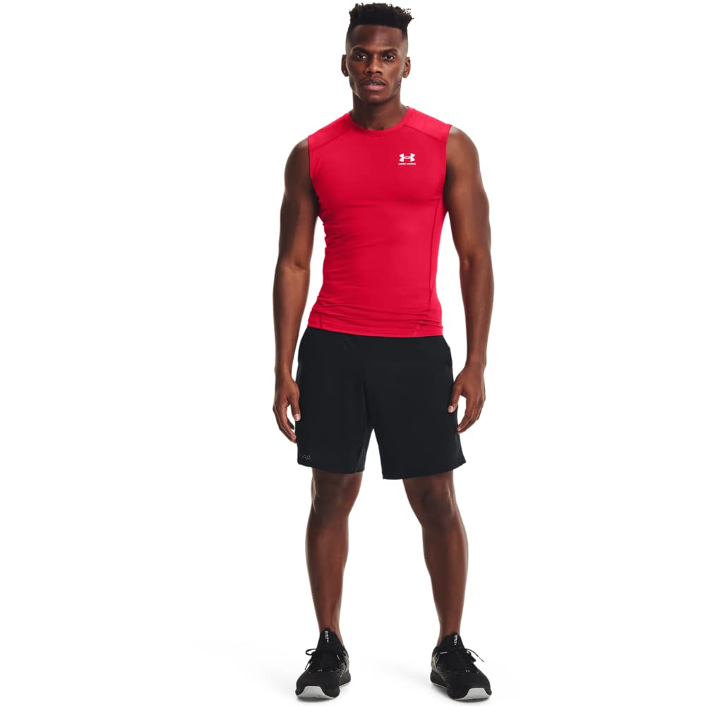 Under Armour Mens Armour Heatgear Compression Sleeveless T-Shirt