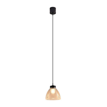 Tecnolite Lámpara Colgante LED de Cristal Redondo 5CTLLED102MV30CT, 5 W, 1.10 m, Luz Cálida Brillante, Transparente