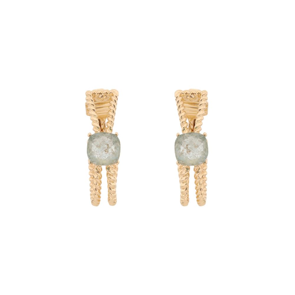 Anne Klein Aretes Dorado Circular para Mujer | Pequeño, cierre clip, aleación de metales, 1 par