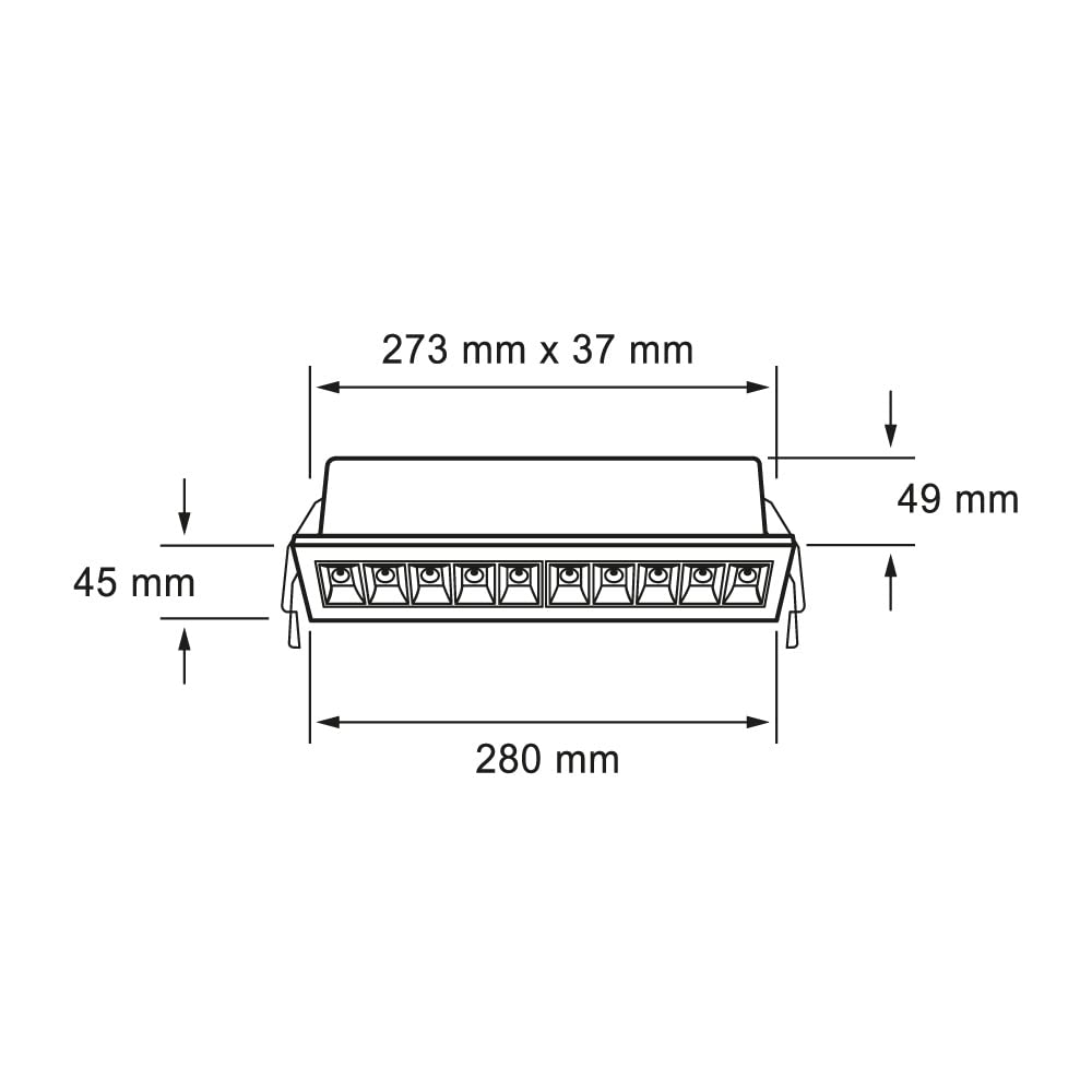 Tecnolite Lámpara Downlight LED Empotrable 20 W - Luz Suave Cálida, 100 - 277 V, IRC 90, LED integrado, Lámpara de Techo para Empotrar