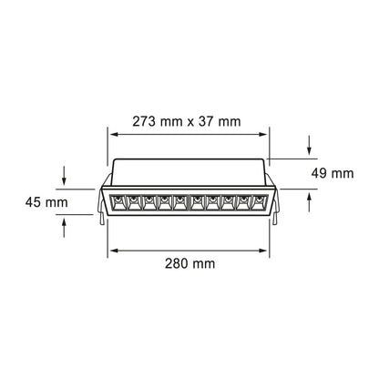 Tecnolite Lámpara Downlight LED Empotrable 20 W - Luz Suave Cálida, 100 - 277 V, IRC 90, LED integrado, Lámpara de Techo para Empotrar