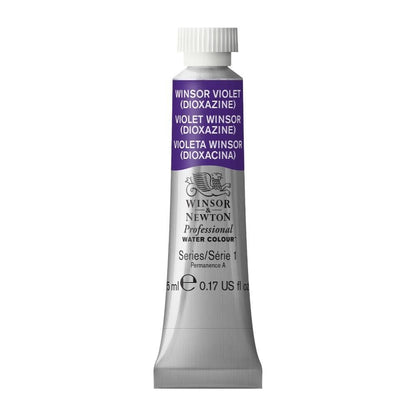 Winsor & Newton Acuarela Professional en Tubo 5 ml, Varios Colores - Tubo de 5 ml - 5 ml - Morado (Violet Dioxazine - 733)