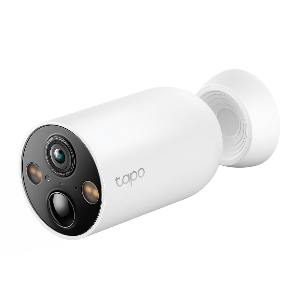 Tapo TP-Link TC85, Cámara Seguridad Inalámbrica 2K, Visión Nocturna Color, 150° FOV, IA Gratis, IP66, Batería 300 Días, Compatible Panel Solar