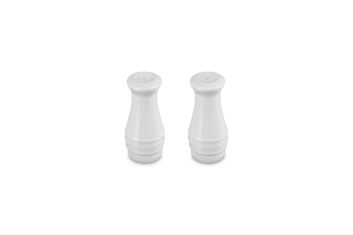 Le Creuset Salero y Pimentero de Cerámica, Blanco