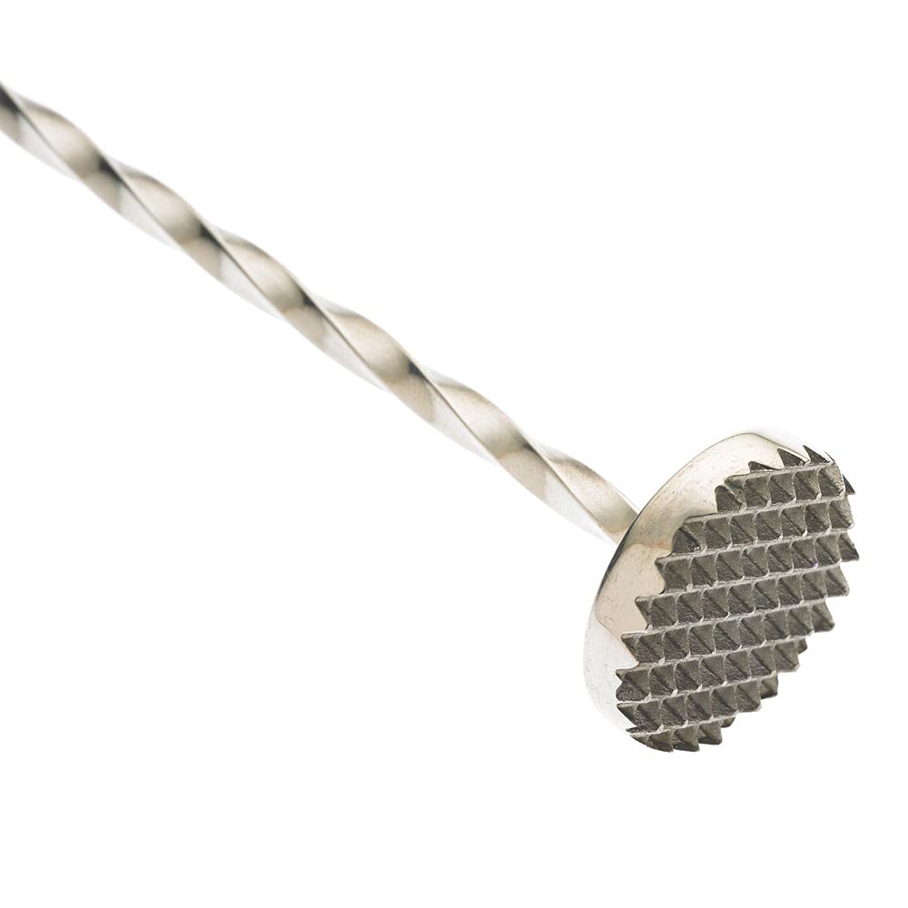 Barfly M37010 - Cuchara de acero inoxidable estándar (33.5 cm), Acero inoxidable, Muddler 11 13/16" (30.0 Cm), 1