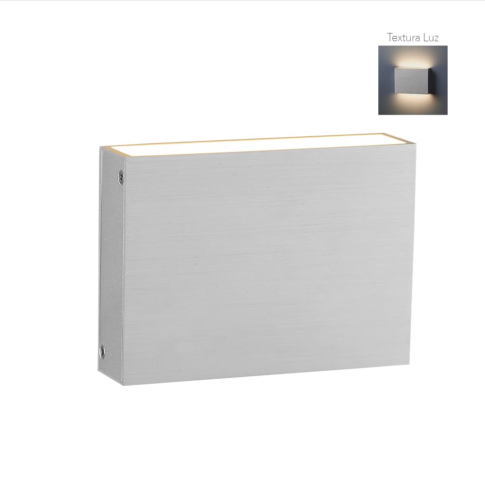 Tecnolite - Lámpara de Pared Arbotante LED 8 W, Luz Cálida Brillante, Interiores, No atenuable, LED integrado