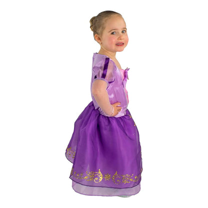 Fantasy Ruz, Disfraz Infantil Rapunzel Modelo F15385-AZN10, Lila, Talla 10 años, Licencia original Disney.