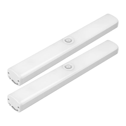 Tecnolite - Paquete de 2 Lámparas Regleta Magnética Recargable 28 cm LED 4 W, Luz de Día, Sensor de Movimiento, Luz Armario, Escalera, Closet, Cocina, Lámparas Portátiles