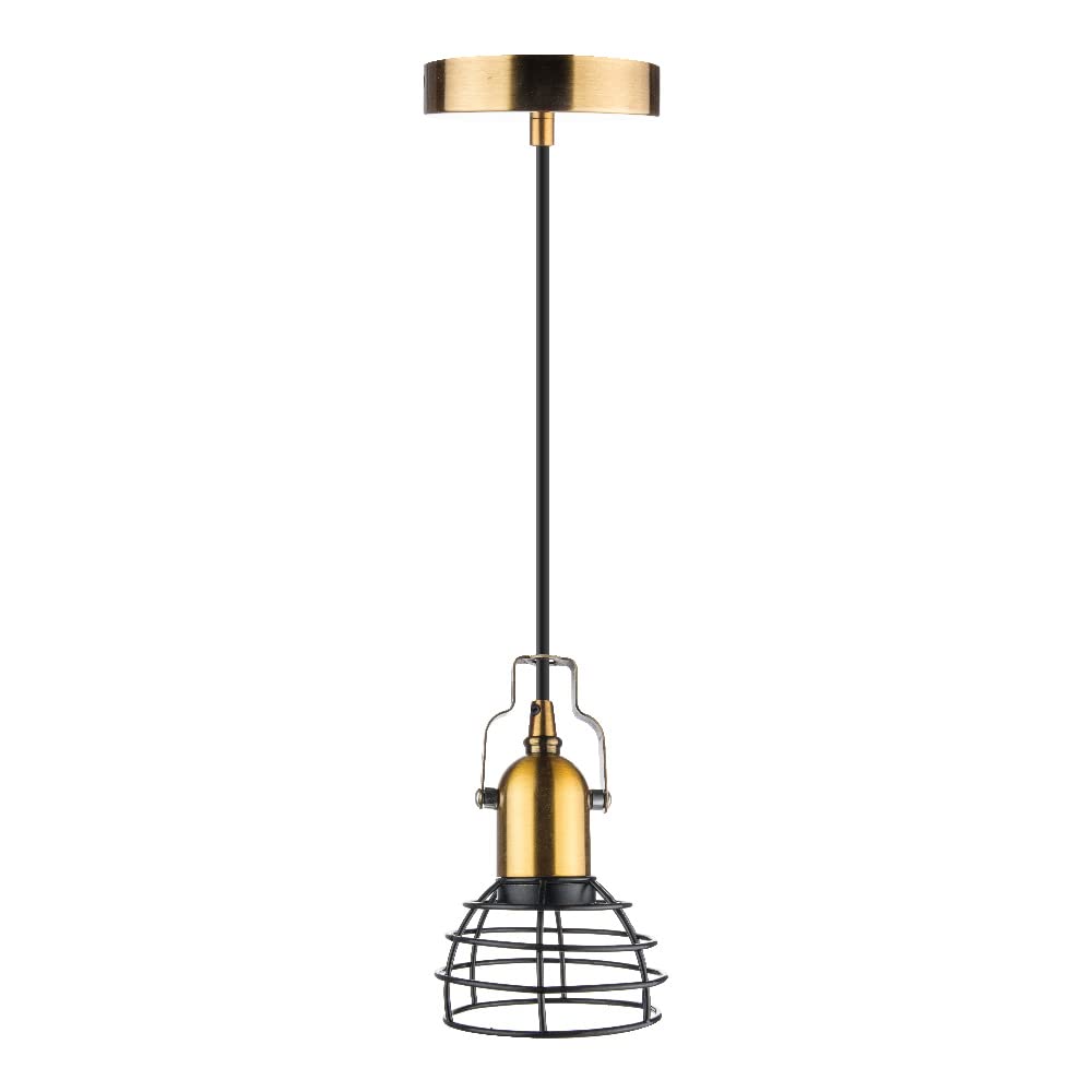 Tecnolite - Lámpara Colgante de Metal, 1.50 m de Altura, Potencia Máxima 60 W, Base E27, No incluye foco