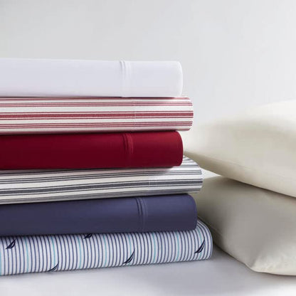 Nautica - Juego de sábanas, Casual, Gris, Individual Extra Grande, 1