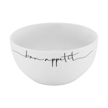 Le Bonne Table by Crown Baccara - Juego de 4 Platos Hondos, Bowls o Cuencos de Porcelana