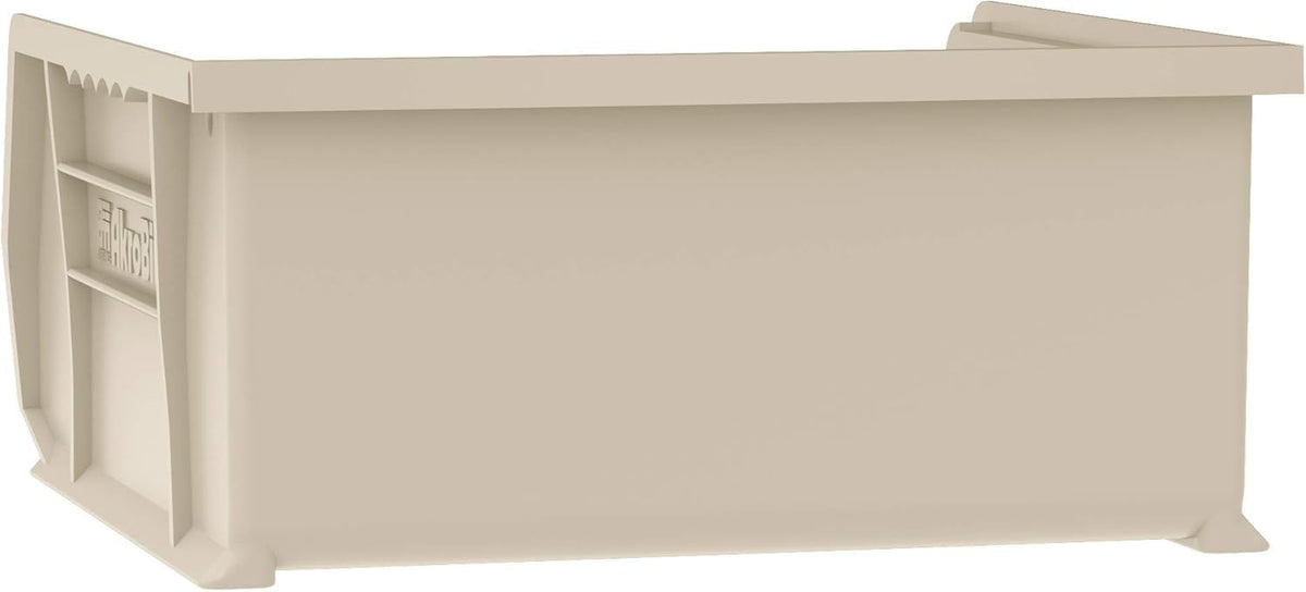 Akro-Mils 30235 Plastic Storage Stacking Hanging Akro Bin, 11-Inch by 11-Inch by 5-Inch, Stone, Case of 6