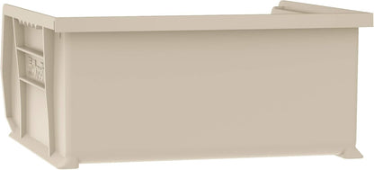 Akro-Mils 30235 Plastic Storage Stacking Hanging Akro Bin, 11-Inch by 11-Inch by 5-Inch, Stone, Case of 6