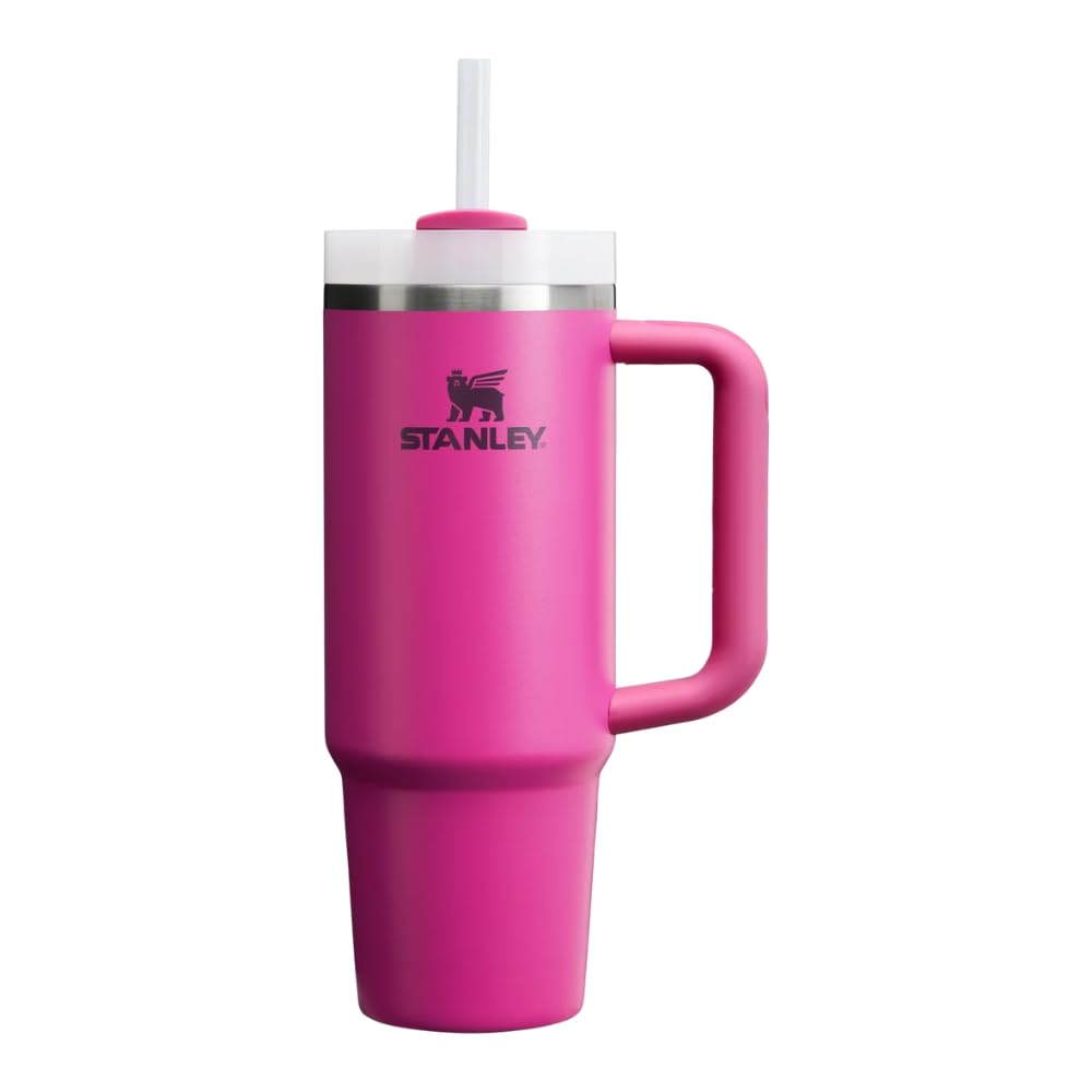 Stanley Quencher FlowState 887 ml Termo con Popote, Acero Inoxidable - Fucsia