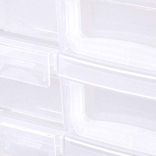 ArtBin 6913AB Organizador portátil de Arte y Manualidades con asa, soporta Papel de hasta 12 x 12 Pulgadas, [1] Estuche de Almacenamiento de plástico, Transparente