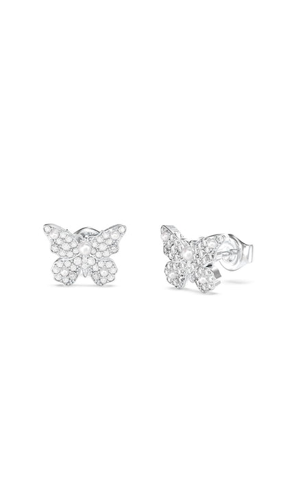 GUESS Aretes para Mujer BORBOLETA color Plata