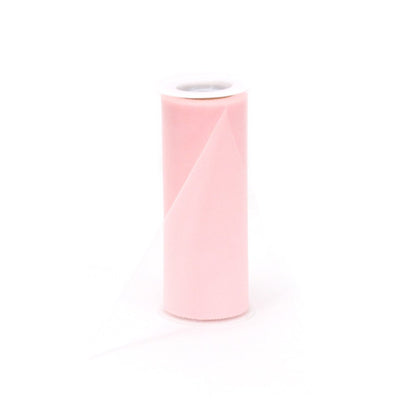 Offray Cinta de tul para manualidades, Rosado, 6 Inch x 25 Yard, 1