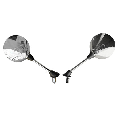 Italika F10010334 Juego Espejos Cromados con Isotipo, Gris