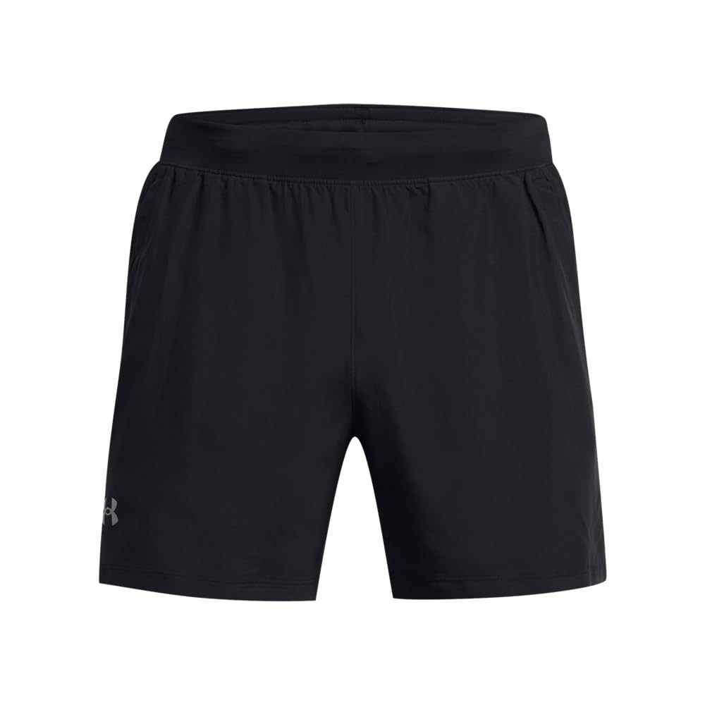 Under Armour Launch Run Shorts para Correr 5 Pulgadas - (001) Negro - Negro - Reflectante - XL