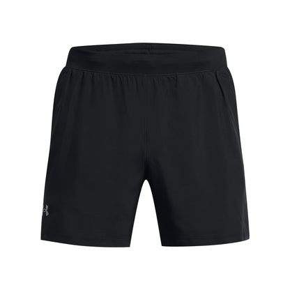 Under Armour Launch Run Shorts para Correr 5 Pulgadas - (001) Negro - Negro - Reflectante - XL