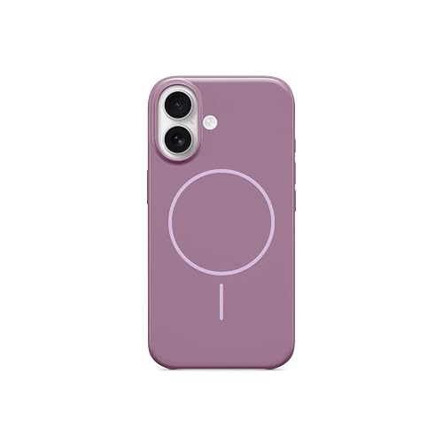 Beats - Funda iPhone 16 – MagSafe, Funda Protectora Resistente a los rasguños, Delgada, con Revestimiento de Microfibra – Púrpura Atardecer